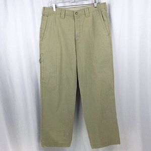 Columbia Pants Mens Size 34x30 Beige Khaki Straight Leg Cotton Chino